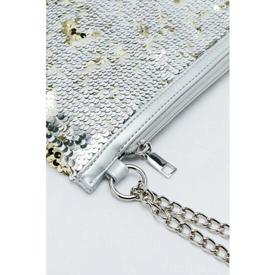 NastyGal Slouched Sequin Grab Bag For Female - Image 4