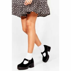 NastyGal Head T-the-Bar Cleated Mary Jane Shoes For Female