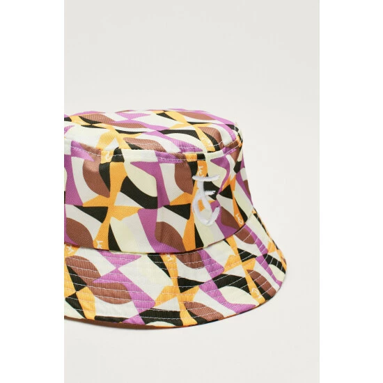 NastyGal FVCK CANCER Geometric Graphic Bucket Hat For Female - Image 4