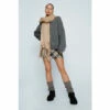 NastyGal Ribbed Button Leg Warmers For Female