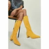NastyGal Bright Faux Suede Pointed Knee High Boots For Female
