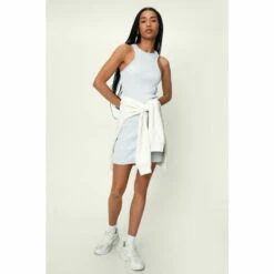 NastyGal Racer Jersey Mini Dress For Female