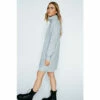 NastyGal Recycled Roll Neck Long Sleeve Sweater Dress For Female