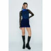 NastyGal Cut Out Layered Knitted Mini Dress For Female