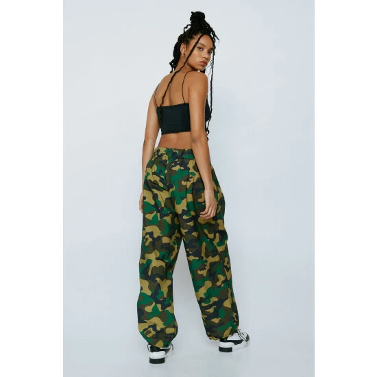 NastyGal Extreme Camo Cargo Parachute For Female - Image 4