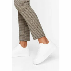 NastyGal Lightening Strikes Faux Leather Platform Sneakers For Female