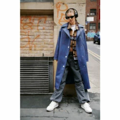 NastyGal Premium Trim Detail Distressed Faux Leather Trench For Female