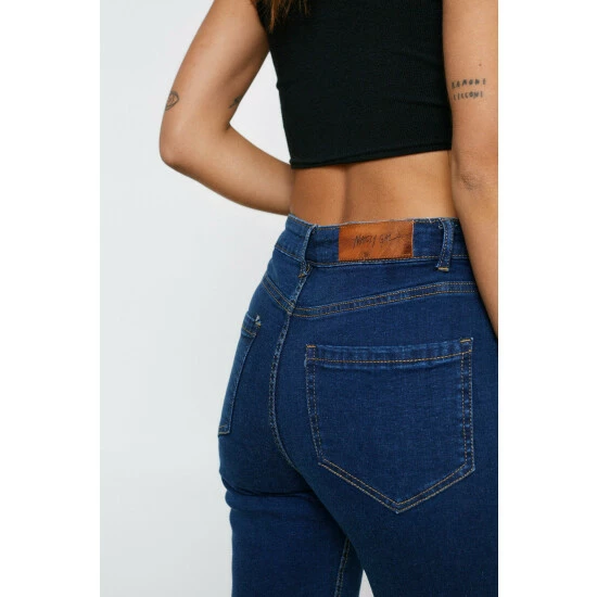 NastyGal Petite Denim Skinny Jeans For Female - Image 4