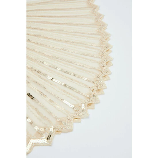 NastyGal Sequin Embellished Fringed Shawl For Female - Image 4