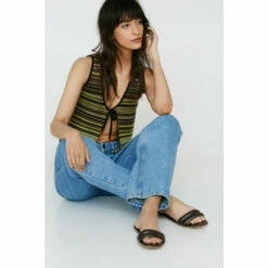 NastyGal Faux Leather Padded Double Strap Mules For Female