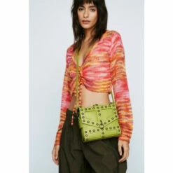 NastyGal Harness Stud Detail Cross Body Bag For Female