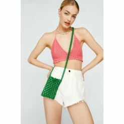 NastyGal Pearl Embellished Cross Body Bag For Female