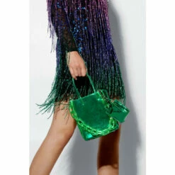 NastyGal Chunky Chain Mini Duo Bag For Female