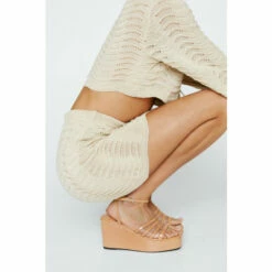 NastyGal Strappy Platform Patent Sandals For Female