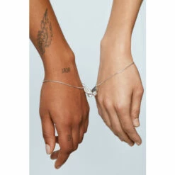 NastyGal Silver Plated Butterfly Friendship Bracelet Set For Female