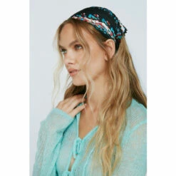 NastyGal Abstract Print Head Scarf For Female