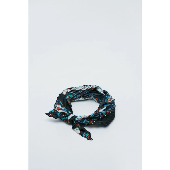 NastyGal Abstract Print Head Scarf For Female - Image 3
