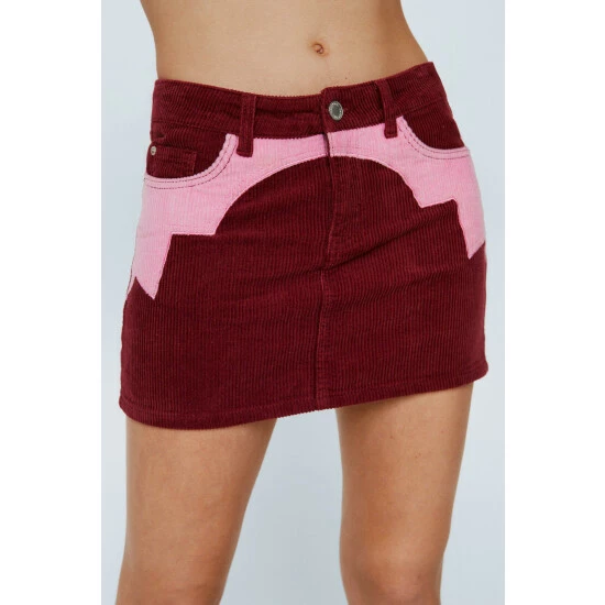 NastyGal Low Rise Cord Micro Mini Skirt For Female - Image 3
