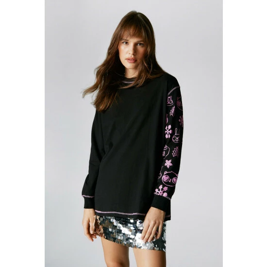 NastyGal Will Broome Long Sleeved T-shirt For Female - Image 4