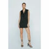 NastyGal Petite Tailored Waistcoat Mini Dress For Female