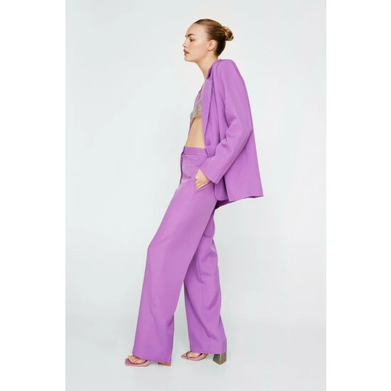 NastyGal Premium Wide Leg Tailored Pants For Female - Image 5