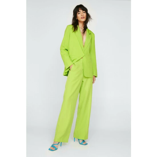 NastyGal Premium Wide Leg Tailored Pants For Female - Image 6