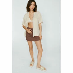 NastyGal Leather Flatform Mules For Female