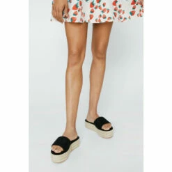 NastyGal Suede Espadrille Flatform Sandals For Female