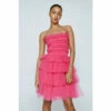 NastyGal Tulle Layered Mini Cocktail Dress For Female