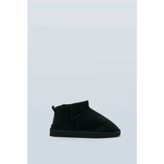 NastyGal Faux Suede Ankle Slipper Boot For Female - Image 3