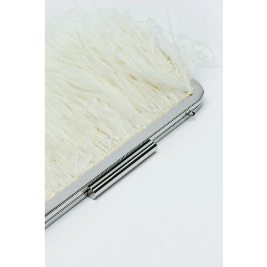 NastyGal Feather Clasp Evening Bag For Female - Image 4