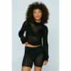 NastyGal Premium Chenille Mesh Panelled Jumper For Female