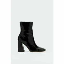 NastyGal Flare For Dramatics Patent Bootie For Female