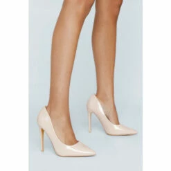NastyGal Wide Fit Patent Court Heel For Female